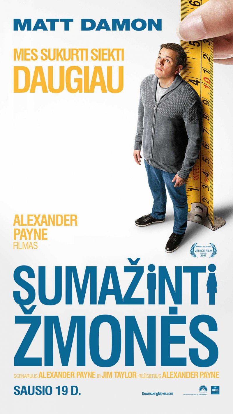 SUMAŽINTI ŽMONĖS / DOWNSIZING (2017)